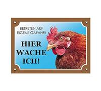 Nobby Warntafel Huhn gelb 12 x 3,5 cm