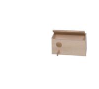 Nobby Wellensittich caja nido agujero a la izquierda; 28,5 x 14,0 x 14,0 cm