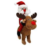 Nobby Xmas Peluche Papá Noel Sobre Reno 38 Cm Juguete Para Perros Con Squeaker