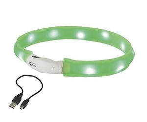 Nobbys 77023 Nobby Dog Starlight - Collar con luz LED (40 cm), color verde