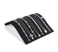 NobesOnbet Soporte para Accesorios de Collar en Forma de S, exhibidor de Collares de Terciopelo, Organizador de Stand de joyería para exposiciones de Manualidades, 7.7 x 7.4 x 1.9 Pulgadas