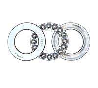 NOBIRTBSA Cojinete de Bolas de Empuje Liso 51217, cojinete de presión 8217, diámetro Interior 85, diámetro Exterior 125, Espesor 31 mm, 1 Unidad