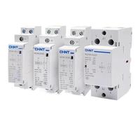 NOBIRTBSA Contactor de CA Mini for Uso doméstico, Carril DIN, NCH8, 20 A, 25 A, 40 A, 63 A, 220 V, 230 V, 400 V, 63/22, 63/40, 40/40, 40/22, 1 NA, 1 NC, 2 NA, 2 NC, 4 NA, 2 P, 4 P(63a 2nc)