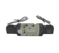 NOBIRTBSA Válvula Solenoide neumática de 3/8 ", 5 Puertos, 2 pos, VF5220-03 DC24V AC 220V 380V, Doble Bobina(AC220V)