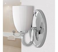 Noble Baño Lámpara Amar Con LED IP44 en Cromo Blanco Estilo Moderno Wandleuchte
