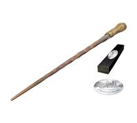 Replica the noble collection harry potter ron weasley varita con caja y placa de identificacion