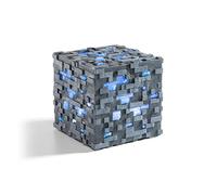 Noble collection - minecraft - mineral de diamante luminoso réplica p