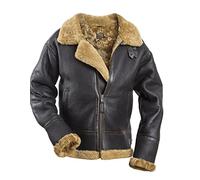 Noble House B-3 Alpha Air Corps - Chaqueta de piloto para hombre (piel de oveja)