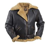 Noble House RAF Chaqueta de Piloto en Piel de Oveja Mocca (S)