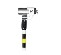 Mobilis 001272 cable antirrobo negro, blanco, amarillo 2 m
