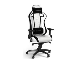 Noblechairs Epic Blanco/Negro - Silla gaming
