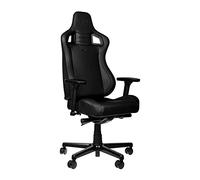 noblechairs Epic Compact Gaming Silla de Oficina ergonómica Silla de Oficina Soporte para Cabeza y Lumbar de Piel sintética diseñada para usuarios de hasta 120 kg y 1,7 m de Altura (Negro/Carbono)