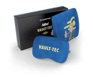 noblechairs Juego de Almohada Viscoelastica, Fallout Vault-Tec Edition, Cojin Viscoelastico para Silla Gaming, Almohada Cuello de Apoyo, Conjunto Ergonómico de Cojines Sillas