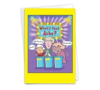 NobleWorks, Divertida tarjeta de papel de cumpleaños con sobre de 5 x 7 pulgadas (1 tarjeta) Bday Ache Game C10863BDG