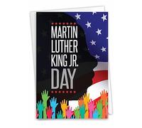 NobleWorks MLK Dream C10262MKG - Tarjeta de felicitación con sobre de 5 x 7 pulgadas (1 tarjeta)