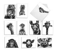 NobleWorks MPOCB20 - Tarjeta de notas para todas las ocasiones con animales