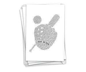 NobleWorks - Paquete de 3 tarjetas de felicitación de agradecimiento (entrenador) con sobres (1 diseño, 3 de cada uno) guante de béisbol C3124TYG-C3x1