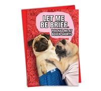 NobleWorks - Tarjeta divertida para San Valent?n - Tarjeta humor?stica de amor con sobre (1 tarjeta) - Boxers C9200VDG