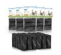 Nobleza 1080 Conde Bolsas de Caca Perro Bolsas para excrementos de Perros | 3 Rollos por Pack, 72 Rollos, Color Negro