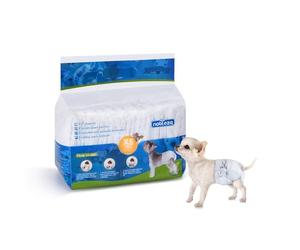 Nobleza 12x Pañales para Perros Desechables Hembra Cachorro Entrenamiento Pañales Súper Absorbente Envolturas para Mascotas Paquete de 12, XS
