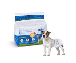 Nobleza 12x Pañales para Perros Desechables Hembra Cachorro Entrenamiento Pañales Súper Absorbente Envolturas para Mascotas Paquete de 12, XL