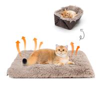 Nobleza 2 en 1 Cama para Gatos, Cama Gato Manta Espesa para Gatos y Perros Pequeños, Esponjoso y Lavable Cama para Mascotas Antideslizante, 60cm*50cm,