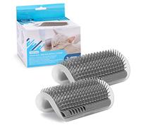 Nobleza 2 Piezas Cepillo de Masaje Esquina para Gatos, Cepillo de Pelo de Gato con Hierba Gatera, para Gato de Pelo Corto y Largo