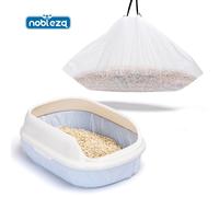 Nobleza 20 Bolsas Sanitarias, Bolsas Arenero Para Gatos, Forro Para Bandeja de Arena con Cordón.