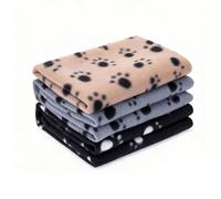 Nobleza 3 Piezas Manta para Perro, Mantas Perro Mullida Suave, Mantas Gato, Blankets para Perros Gatos Pequeño Medianos, Lavable 120 * 100cm (M)