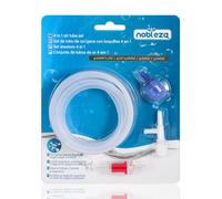 Nobleza 4-en-1 Accesorios Bomba de Aire para Acuarios, 2m x 4mm Manguera de Tubo de Oxígeno, 1 x VáLvula de RetencióN, 1 x Grifo en T, 1 x Piedra