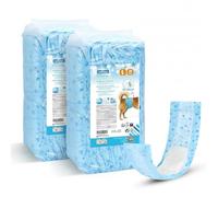 Nobleza 40 Unidades Pañales Perro Macho Desechables Talla L (44-66cm) - Antifugas 360 con Núcleo de Gel - Fajas para Incontinencia y Marcado - Cierres Ajustables Sin Tirones