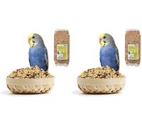Nobleza - (500g) Comida para Periquitos, Pienso Premium para Aves, Alimento Sana y Sabrosa para Pájaros (Paquete de 2)
