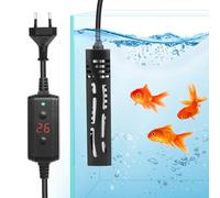 Nobleza 50W Calentador Digital 50W para Acuario Sumergible, Control Externo 15-35°C, Seguro para Peceras 10-50L