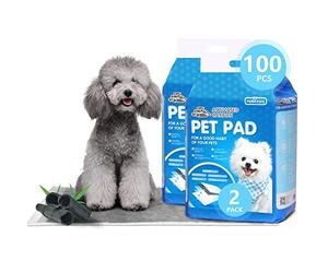 Nobleza 50x Carbón Empapadores para Mascotas, Alfombras de Entrenamiento para Perros, Toallitas de Adiestramiento Cachorros, 60 x 60 cm, Tamaño Regular, 50 Unidades