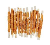 Nobleza - 600g Snack Perro Palitos de Piel de Buey Enrollados con Pollo Deshidratado, Ricos en Proteínas y Bajos en Grasas - 12cm