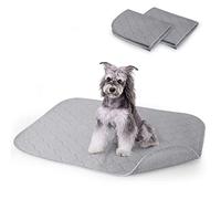 Nobleza Alfombra Educadora para Perro Lavable Reutilizable, Juego de 2, Alfombra Ultra Absorbente, 75 x 89 cm, Alfombra para Perro, Gris