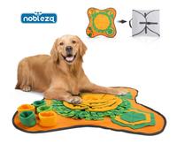 Nobleza Alfombra Olfativa Juego de Inteligencia para Perros, Juguete Interactivos Snuffle Mat para Perros, Estera de Alimentación Lenta Portátil para