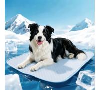 Nobleza Alfombra Refrescante para Perros, con Tecnología QMAX>0.5, Cama Perro Verano, Antimordedura, Lavable y Portátil, Ideal para Viajes y Hogar, 70x60cm