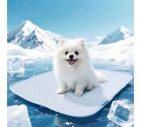 Nobleza Alfombra Refrescante para Perros y Gatos, con Tecnología QMAX>0.5, Cama Perro Verano, Antimordedura, Lavable y Portátil, Ideal para Viajes y Hogar, 65x47cm