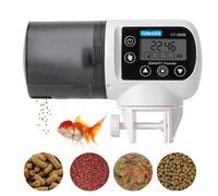 Nobleza - Alimentador Automático Acuarios con Temporizador, Dispensador Comedero Acuario con Pantalla LCD para días Festivos y Fines de Seman