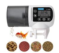 Nobleza - Alimentador Automático Acuarios con Temporizador, Dispensador Comedero Acuario con Pantalla LCD para días Festivos y Fines de Seman