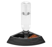 Nobleza - Alimentador Automático de Reptiles Cuenco de Agua y Comida para Reptiles Bandeja de Agua de Reptiles Dispensador de Agua de Tortuga con Botella