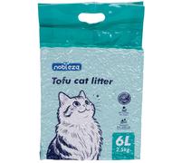Nobleza Arena de Tofu para Gatos ,Camada de gato mixta 2.5KG/10KG, Arena Aglomerante Natural, Sin Polvo, Control de Olores, Alta Absorción, Desechable en el Inodoro
