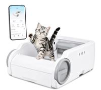 Nobleza Arenero Automático Abierto Autolimpiable Gatos Smart | Diseño abierto antiatrapamiento con sensor infrarrojo, control por App y puerto Type-C. Ideal para familias con varios gatos.