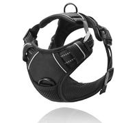 Nobleza Arnes Perro Pequeño, Arnes Perro Antitirones con Lineas Reflectantes, Cómodo Transpirable Acolchada Ajustable Arneses Tipo Chaleco para Perros para Adiestramiento, Paseo