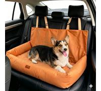 Nobleza Asiento de Coche para Perros Medianos y Grandes, Protector de Asiento L92*W52cm con Cinturón de Seguridad, Cama de Viaje para Mascotas