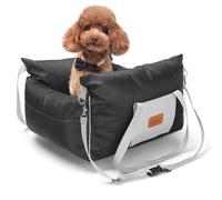 Nobleza Asiento de Coche para Perros Pequeños, Asiento Elevador para Perros con Bolsillos de Almacenamiento y Cojín Reversible, Cama de Viaje para