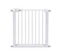Nobleza - Barrera de Seguridad para Niños con Sistema de Cierre Automático, Sin Necesidad de Taladrar, Barrera de presión para bebés y Perros para escaleras y Puertas, Apertura de 75-82 cm, Blanco