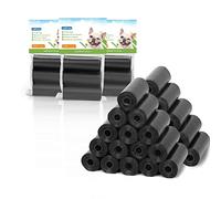 Nobleza - Bolsa de excrementos para perros y bolsas biodegradables para excrementos de perro. 1080 bolsas de excremento caninas, 72 rollos, color negro.