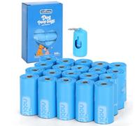 Nobleza Bolsas Caca Perro, 300 Bolsas Excrementos Perros con Dispensador | 20 Rollos,15 Bolsas Caca Perro/Rollo, Antifugas Resistentes, Bonito Estampado